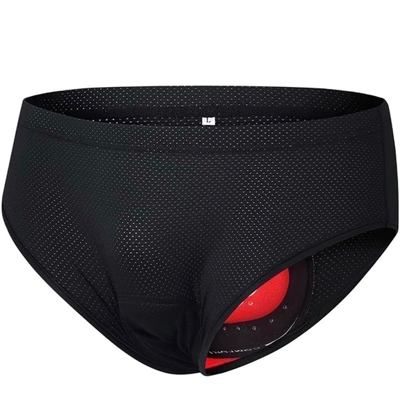WOSAWE Men's Cycling 3D Gel Padded Briefs MTB Bike Compression Underwear NWT - Picture 1 of 11